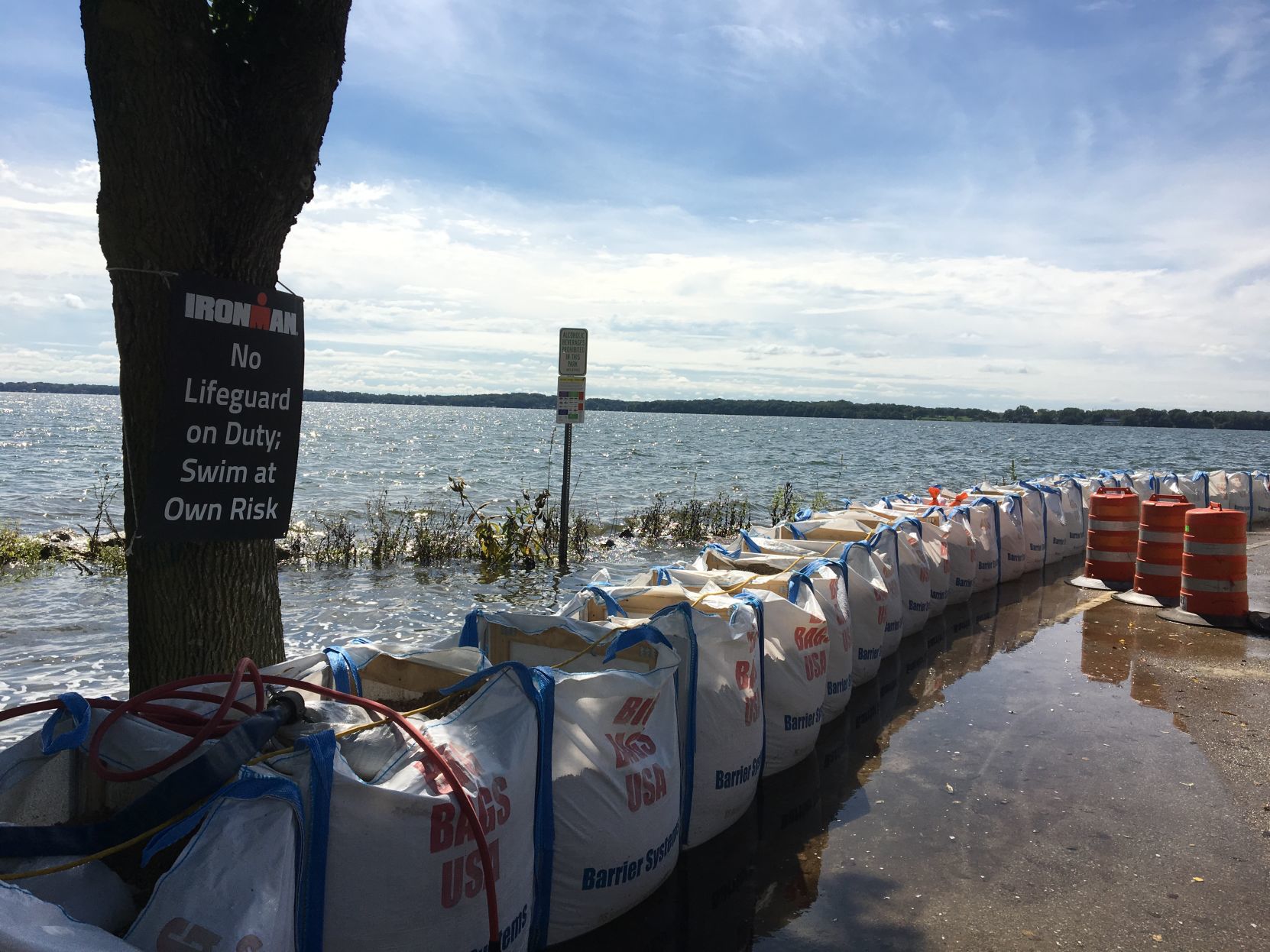 Law Park Ironman swim warning